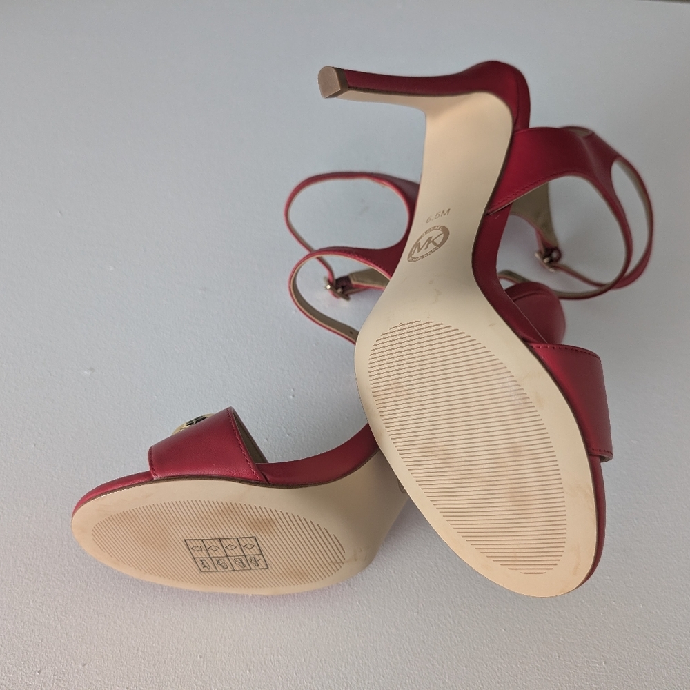 Michael Kors Red High Heel Sandals - Picture 12 of 12